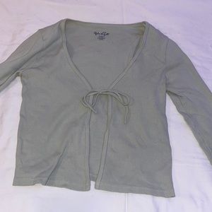 light green cardigan top - pacsun